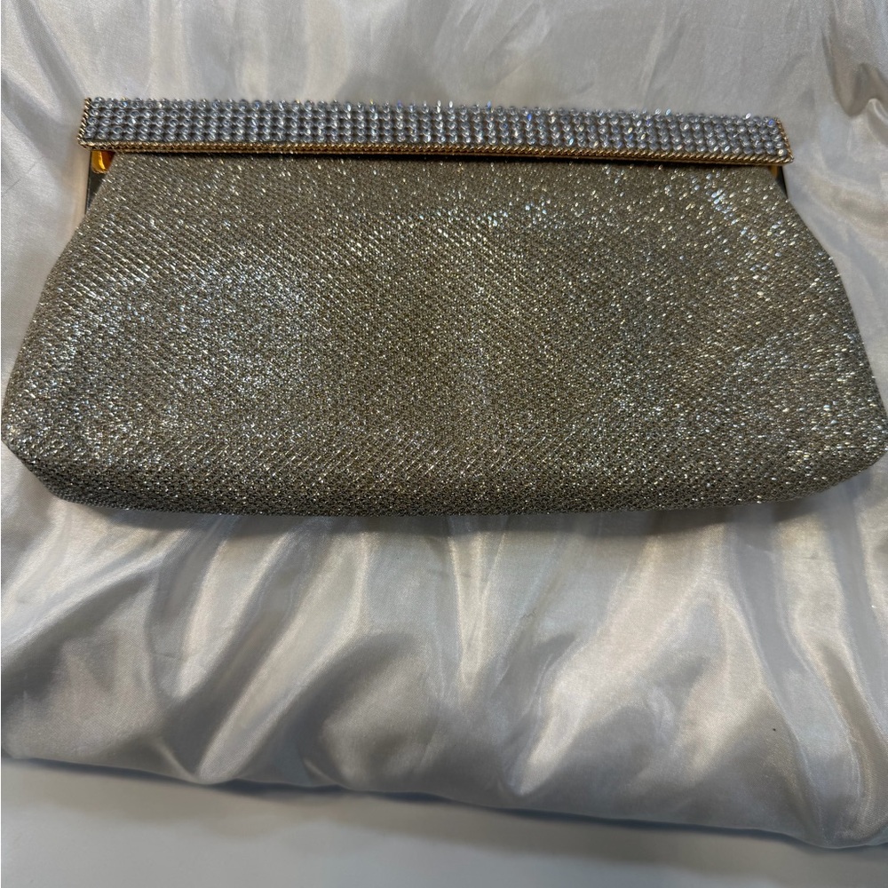 Elegant Silver Clutch Bag